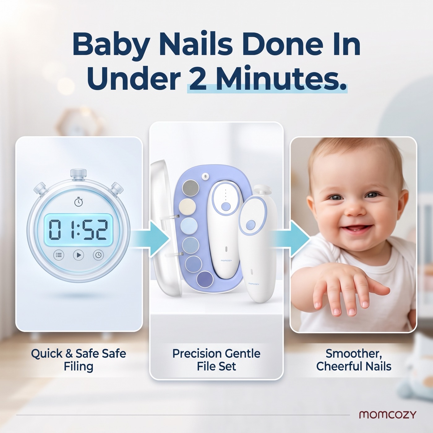 Baby nails done in under 2 minutes